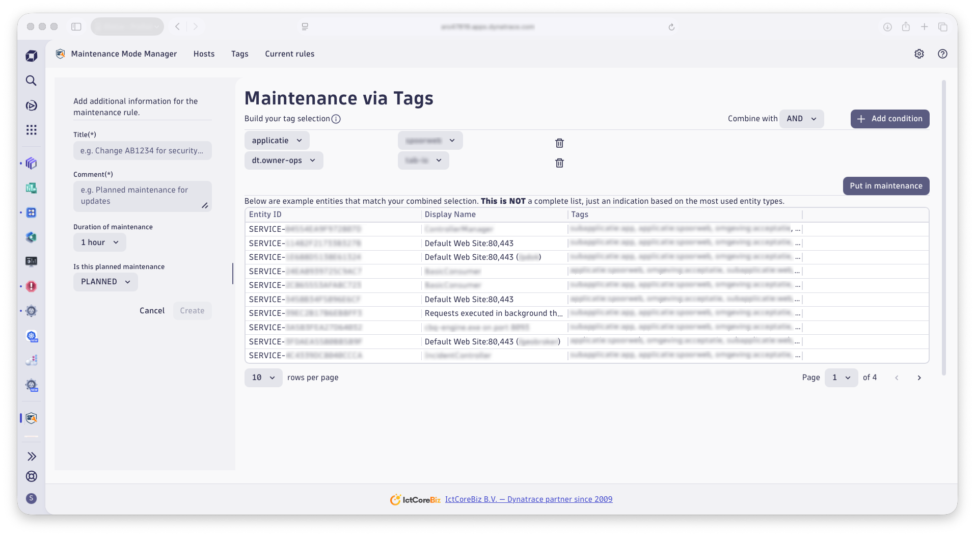 Maintenance Mode Manager monitoring & observability | Dynatrace Hub