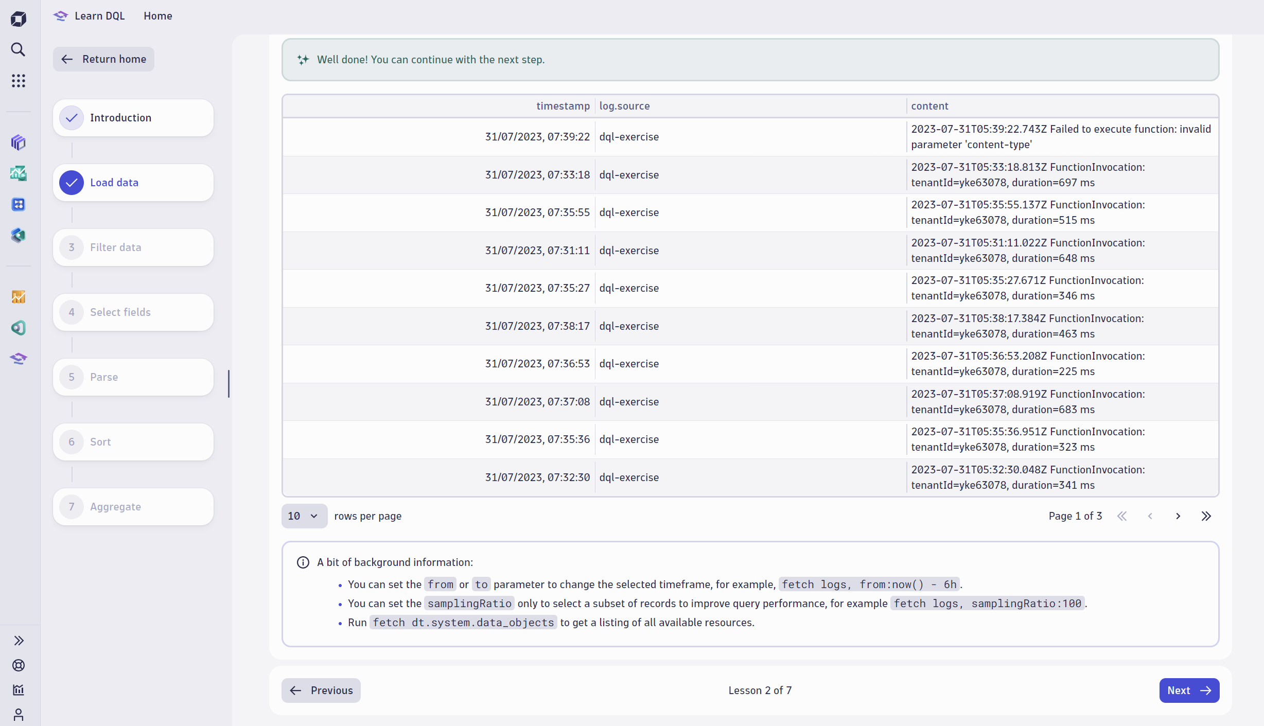 Learn DQL monitoring & observability | Dynatrace Hub