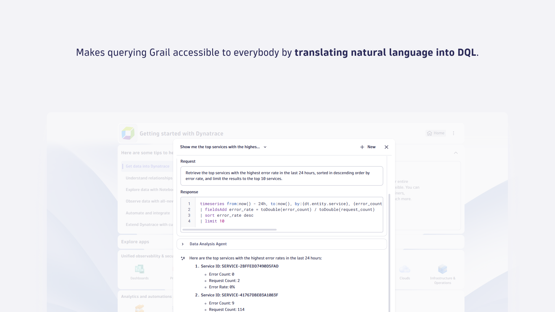 Makes querying Grail accessible to anybody by translating natural language into DQL.