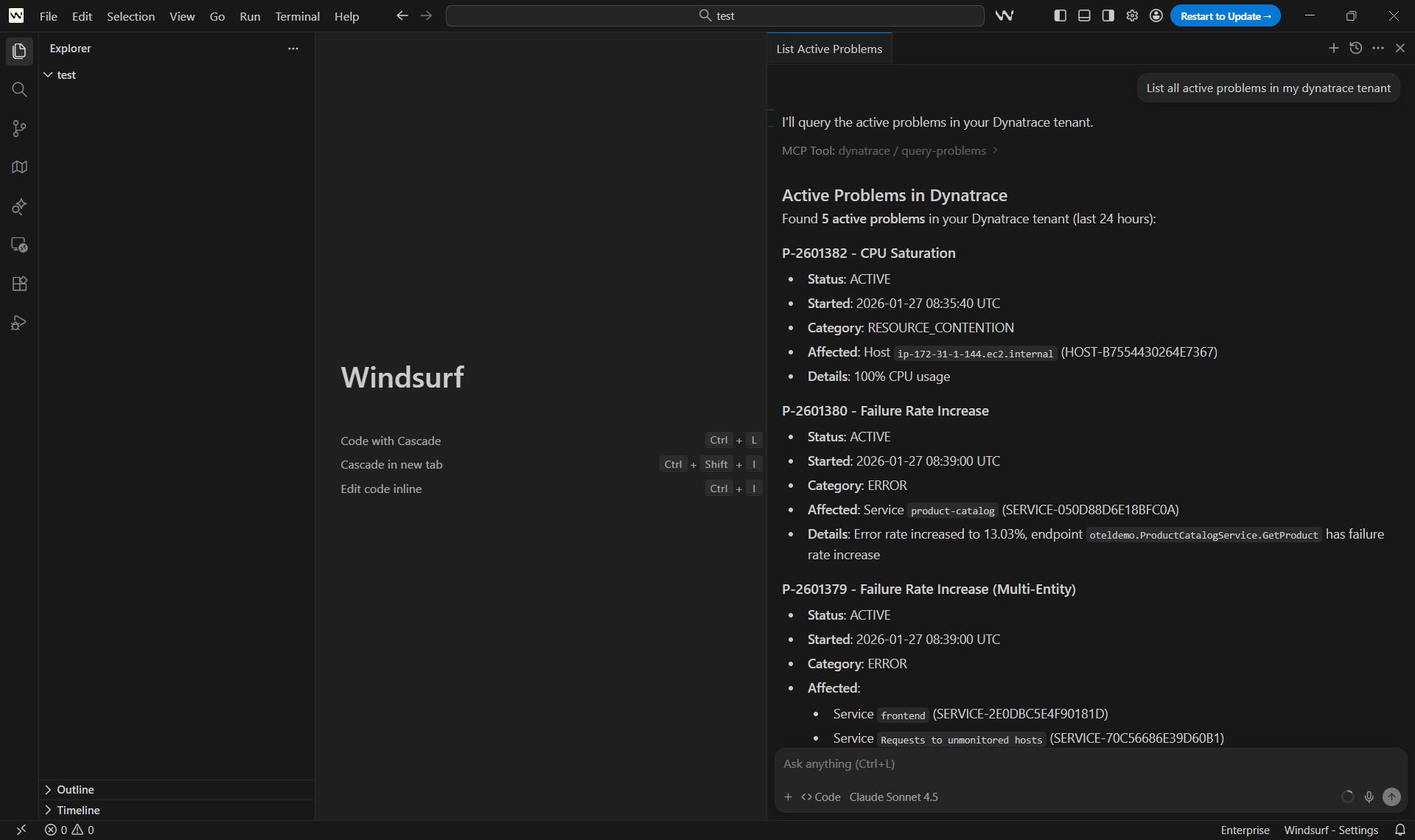 Listing active problems in your Dynatrace tenant