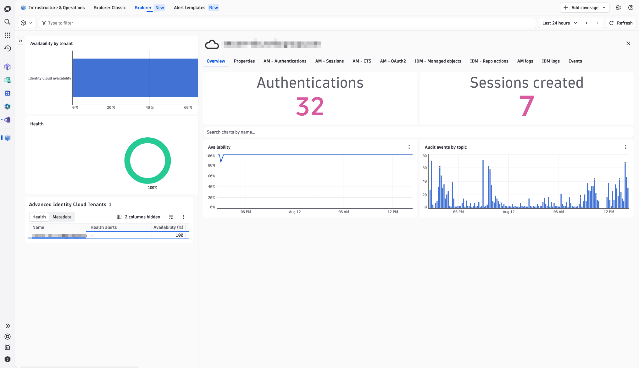 PingOne tenant overview