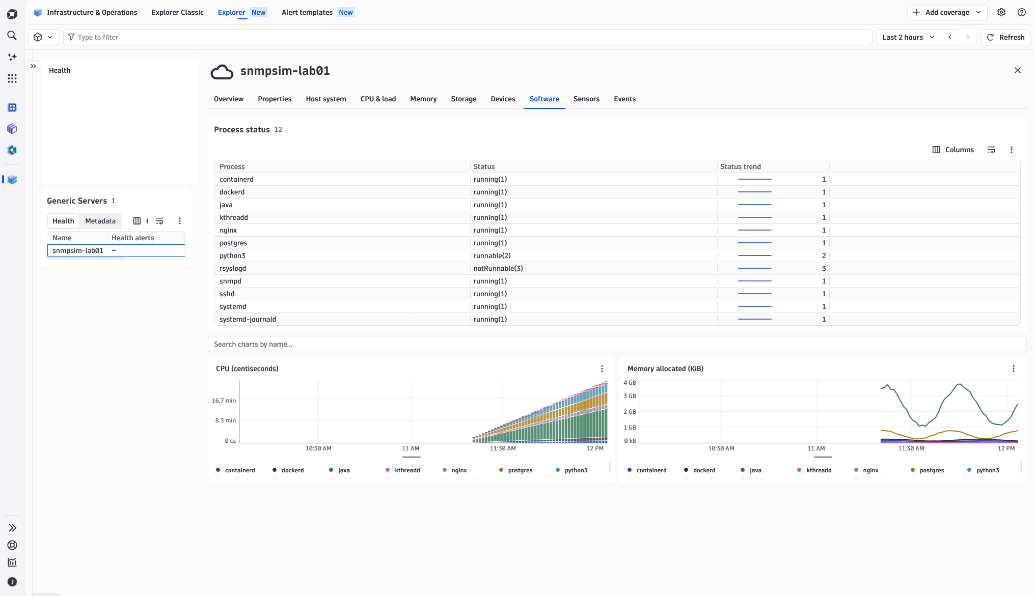 Running processes