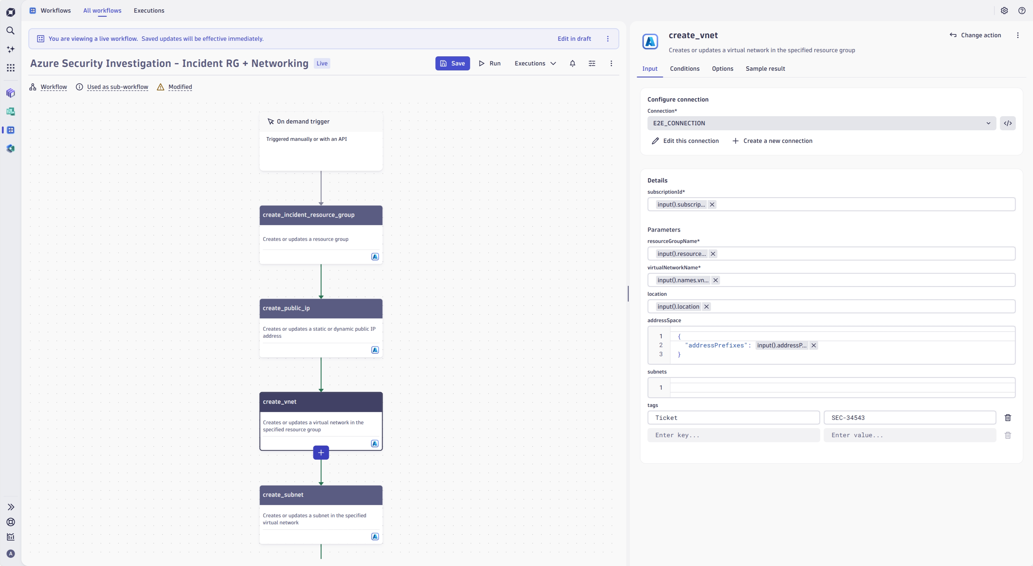 Manage resource groups, update public ip, create subnet and more to react to problems or vulnerabilities identified by Dynatrace.