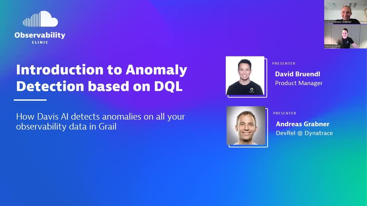Observability Clinic: Introduction to Anomaly Detection based on DQL