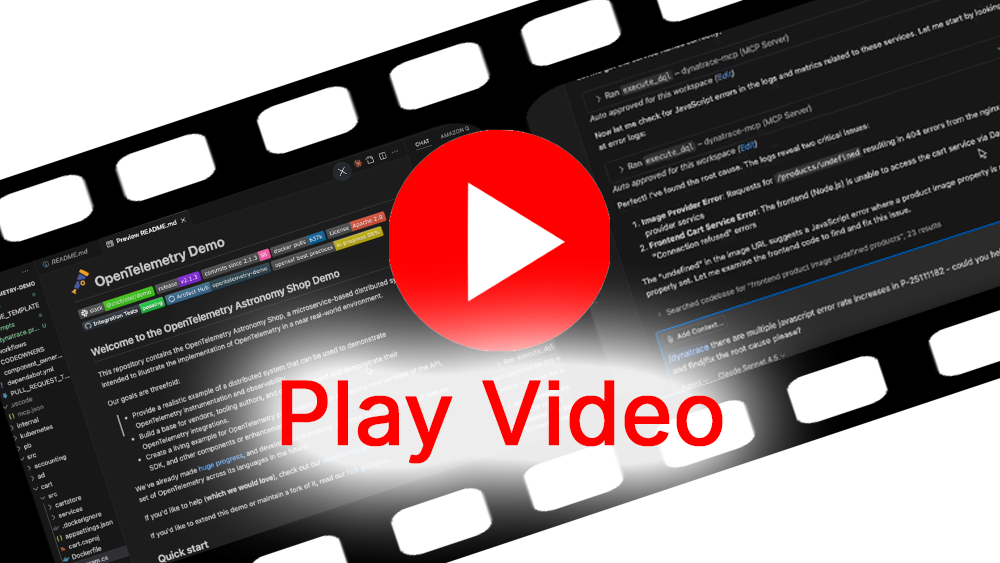 Video: GitHub Copilot accessing Dynatrace data