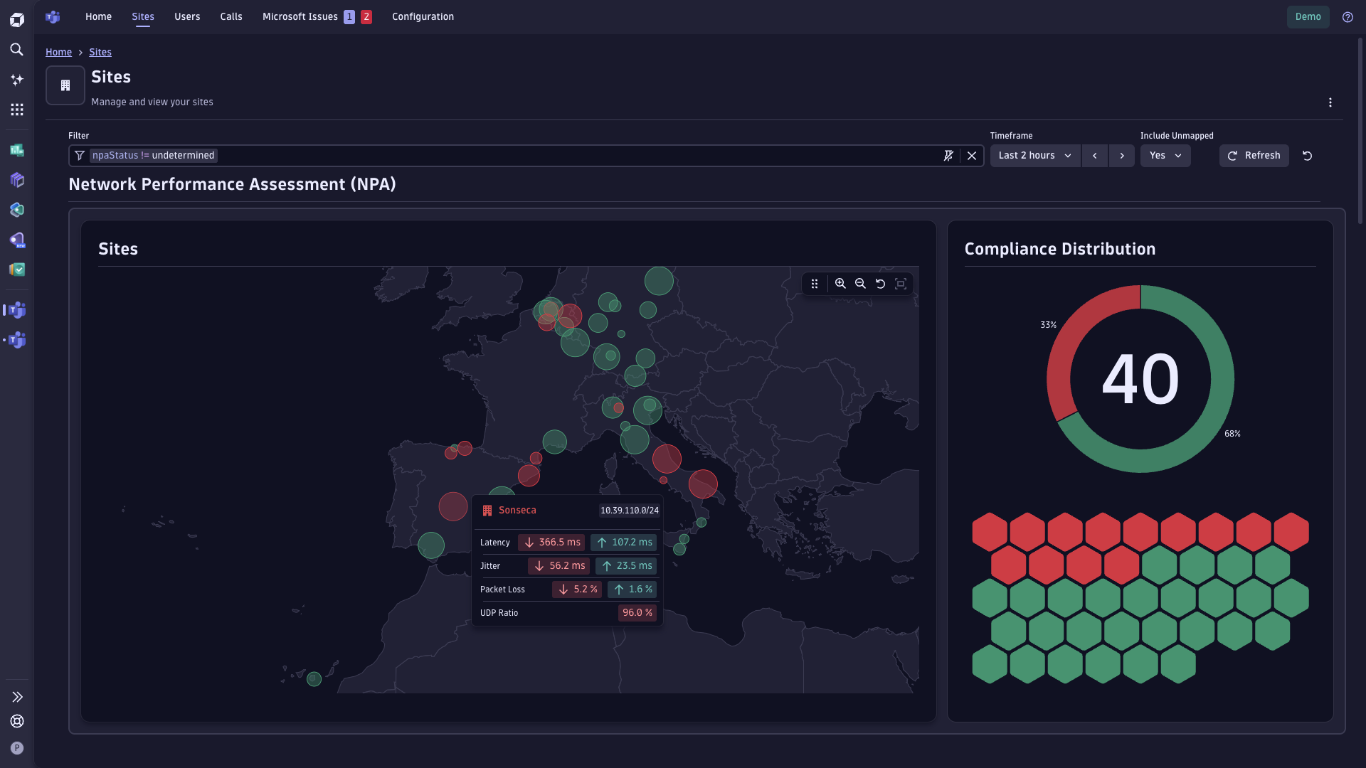 Sites Page - NPA Map