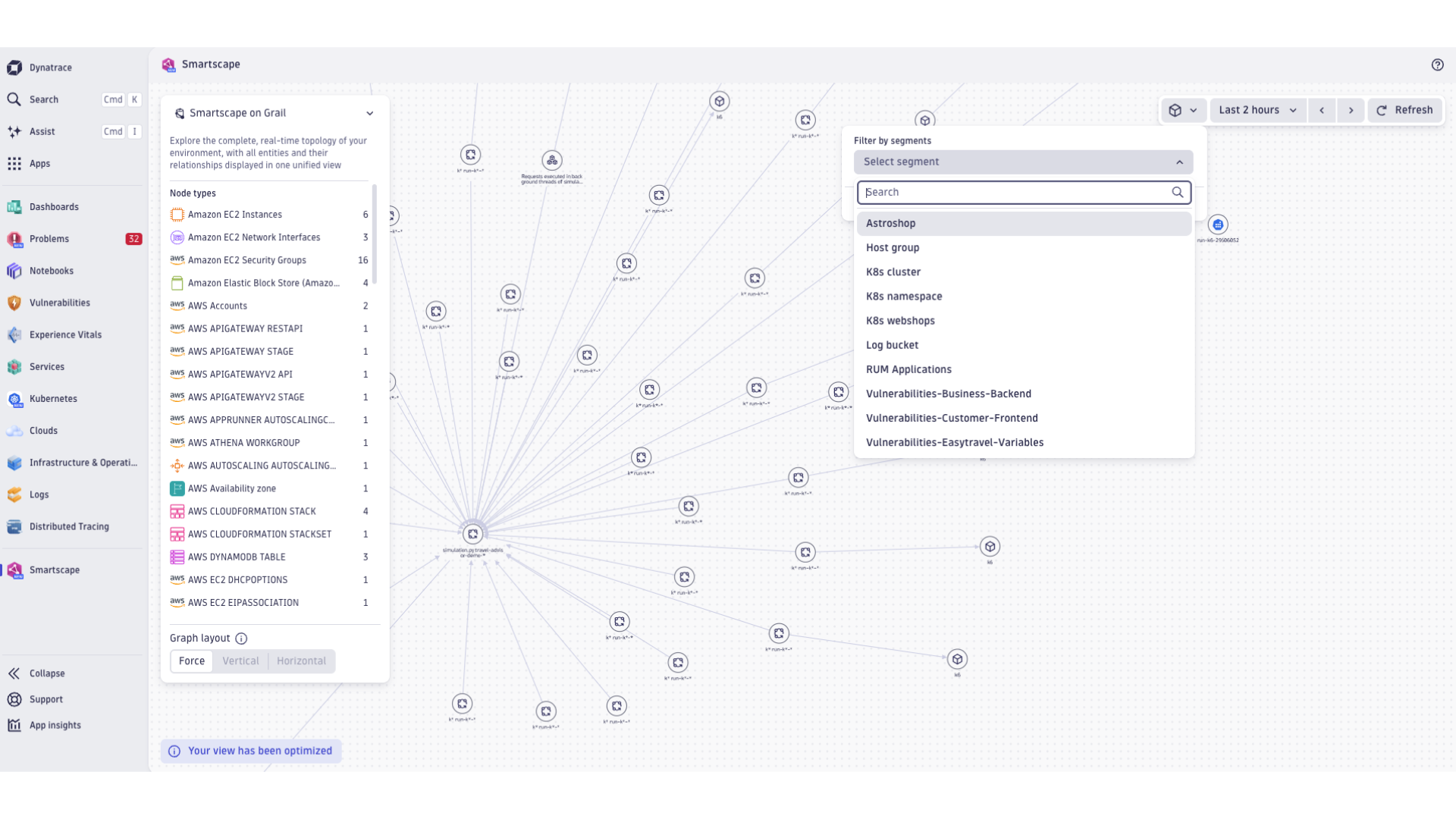 Automatic real‑time topology mapping across your environment.