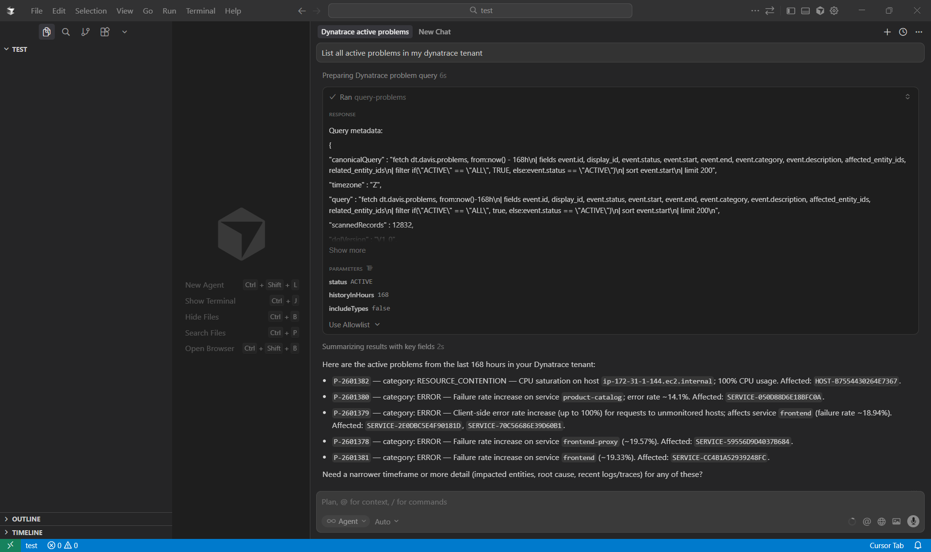 Listing active problems in your Dynatrace tenant